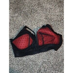 PARFAIT Women's Mia Lace Wire-Free Lace Bralette Light Red. Size 38G